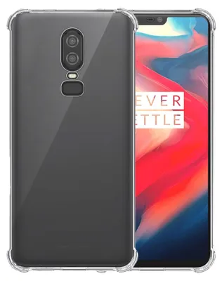 Obrázek produktu pro Pouzdro na telefon vhodné pro OnePlus 6 Transparent - nárazuvzdorné silikonové pouzdro TPU s nárazníkem Transparent - Smartphonica