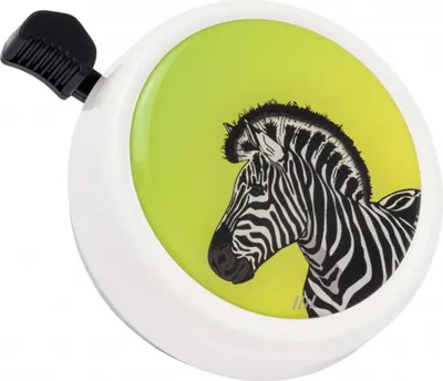 Produktbild von Liix Fahrradklingel Big Colour Bell , Zebra - Weiß