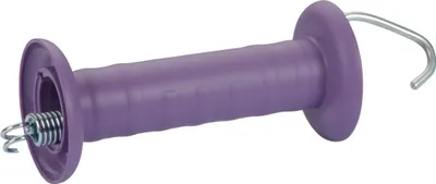 Obrázok produktu pre Rukoväť brány s hákom a napínacou pružinou, fialová, Kerbl