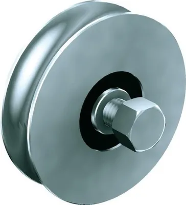 Image de Bille en acier Profilé en S à 90° Rail D 100 M14x70 Largeur 100 - 400 kg