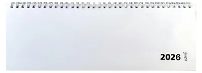 Produktbild von 2026 ADINA Tischquerkalender 1W/1S weiss Kartondeckel 30x10cm