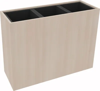 Produktbild von Pflanzgefäß 3er hoch B1062xT380H800mm Akazie