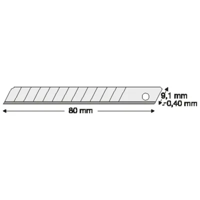 Produktbild von Lutz Abbrechklinge 9 mm a 10 Stk.