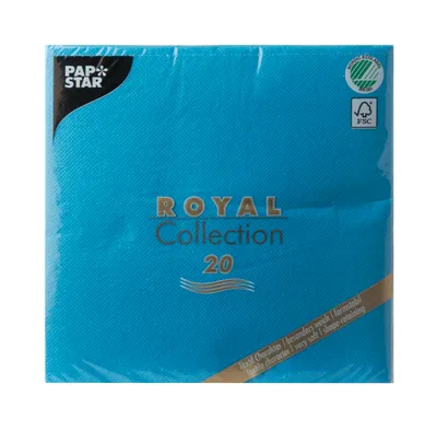 Image de Serviettes de table Papstar RC turquoise