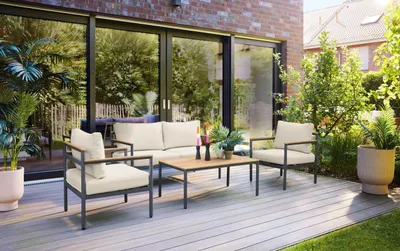 Produktbild von Primaster Gartenmöbel-Set Positano Holz/Aluminium