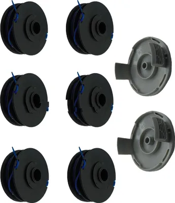 Immagine prodotto di INF RAC123 Bobina di Ricambio ×6 + RAC122 Coperchio ×2 per Ryobi