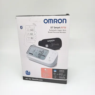 Produktbild von OMRON X7 Smart AFib Blutdruckmessgerät Oberarm Vorhofflimmern Screening Screenen Smarttech