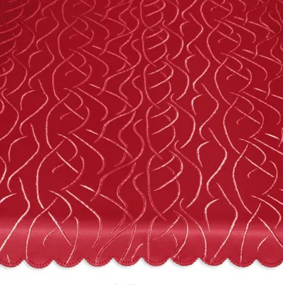 Produktbild von Tischdecke eckig 110x140 cm Tafeltuch Struktur damast Streifen bügelfrei fleckenabweisend #1366 bordeaux