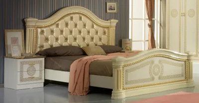 Zdjęcie produktu dla Sypialnia Łóżko podwójne Chesterfield Łóżko tapicerowane Chesterfield Barok Rokoko