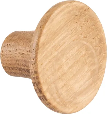 Produktbild von Möbelknopf Tuba ø 28mm - Holzgriff Möbelknauf Tiefe 19mm, Eiche lackiert