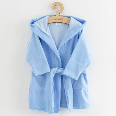 Immagine prodotto di Accappatoio in spugna per neonati New Baby blu, taglia 92/98