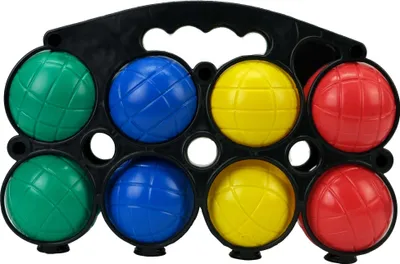 Produktbild von Plitsch Platsch Boccia set Spiel 8-teilig Kugel Ø 72mm; inkl. Kordel und Zielbal