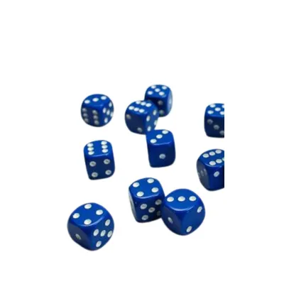 Produktbild von Chessex W6x36 Würfelset Opaque Blau/Weiß