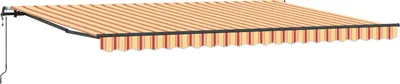 Image de Auvent rétractable Jaune et Orange 500 × 350 cm
