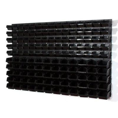 Zdjęcie produktu dla 135 pudełek do układania w stosy z półką ścienną 120 x 80 cm | panele ścienne do przechowywania półka do przechowywania