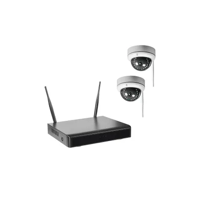 Produktbild von WLAN-NVR mit 2 Funk-Kuppelkameras WR100D, 4TB Festplatte HDD WiFi