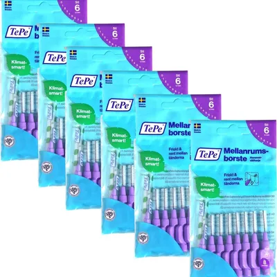 Produktbild von 6x  TePe Original Interdentalbürsten - 1,1 mm lila - 6x 8 Stück