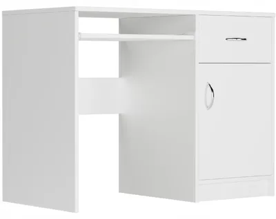 Obrázek produktu pro Psací stůl počítačový 100cm zásuvka skříňka FRAMIRE N-9 bílá