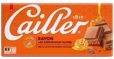 Produktbild von Cailler Rayon Milk, Milchschokolade, 100 g, 324 kJ, 78 kcal, 4,7 g, 7,6 g