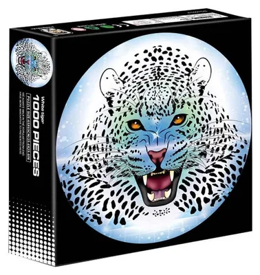 Immagine prodotto di Puzzle introduttivo rotondo - Tigre bianca - 1000 pezzi