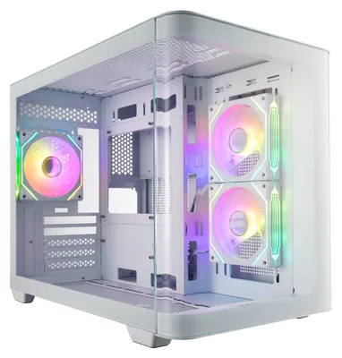 Obrázok produktu pre FSP S380-WA, Micro Tower, PC, Biela, micro ATX, Mini-ITX, SPCC, Temperované sklo, Hranie