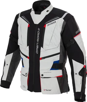 Produktbild von Büse Open Road III wasserdichte Damen Motorrad Textiljacke, weiß/grau, 46