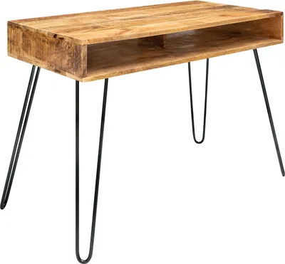 Produktbild von Büroschreibtisch SCORPION 100cm Mango natur