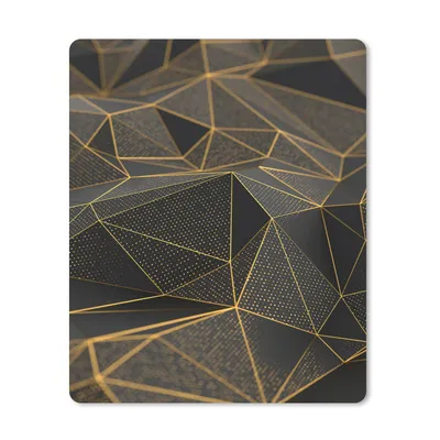 Produktbild von MuchoWow® Mauspad Mousepad Abstrakt - Gold - 3D - Luxus - Kunst 19x23 cm - Mousepads - Maus Mat - Pad - Mausunterlage - Mauspads - Spielen