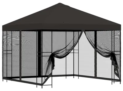 Image de Abri de jardin avec parois 3 x 3 m Anthracite