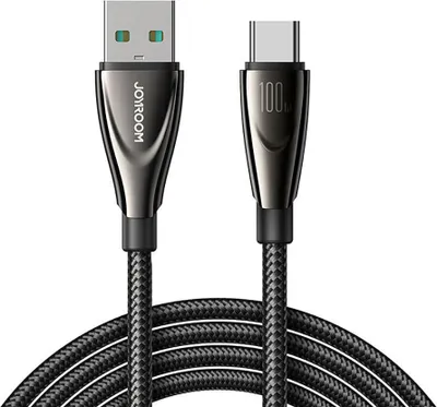 Produktbild von JOYROOM Cable Pioneer 100W USB to USB C SA31-AC6 / 100W / 1,2m (black)