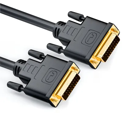 Produktbild von deleyCON 2m DVI Kabel 24+1 DVI-D Dual Link Full-HD 3D Ready - Schwarz