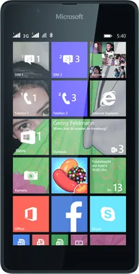 Produktbild von Microsoft Lumia 540/ Dual-SIM/ Farbe schwarz