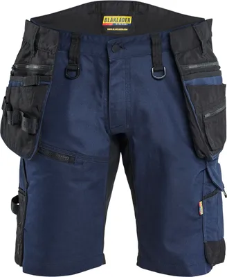 Produktbild von Blakläder STRIKER Handwerker Shorts mit Stretch 1972, Farbe:Dunkel Marineblau/Schwarz, Größe:C52