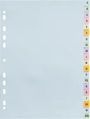 Image de Exacompta 20x Intercalaires imprimé alphabétique 20 positions A4+ assort 2621E