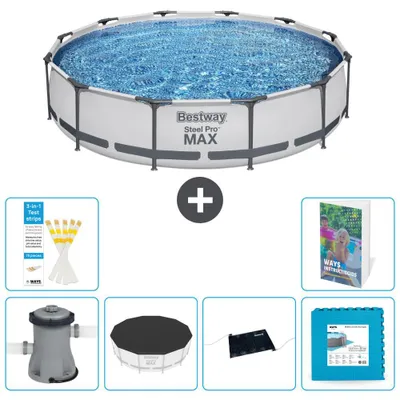 Zdjęcie produktu dla Bestway Steel Pro MAX Okrągły – 366 x 76 cm – 7-częściowy S273