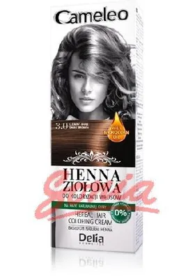 Produktbild von Delia Cosmetics Kruterhenna Cameleo Nr. 3.0 75g dunkelbraun
