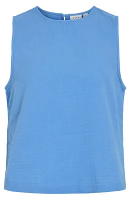 Produktbild von VILA Bluse mit Rundhals Ärmellos Leinenoptik  Größe: 34