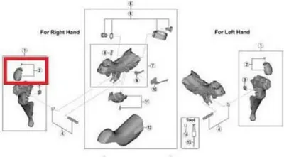 Produktbild von Shimano ST-R8000 linke Hebelkappe