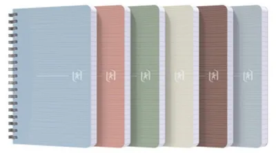 Obrázek produktu pro Oxford 400155803 Spirálový zápisník My Rec'Up - 9 x 14 cm, 5 mm kostkovaný, 90 listů, assorted, SCRIBZEE®