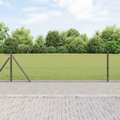 Image de Clôture en fil soudé avec base en béton 25 x 0,5 m (L x H)