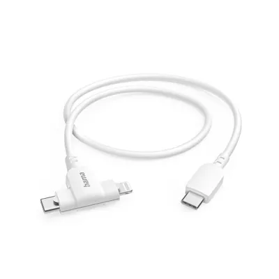 Zdjęcie produktu dla Hama 00201722, 1,5 m, USB C, USB C/Lightning, USB 2.0, 0,48 Gbit/s, Biały