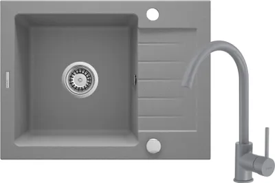 Obrázek produktu pro Granite sink with 1-bowl faucet with drainer