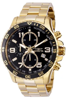 Obrázek produktu pro Invicta Specialty 69816 Pánské hodinky - Quartzový strojek - Ocel s černým ciferníkem - 45 mm