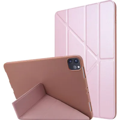 Produktbild von Mobigear Origami Schutzhülle für iPad Pro 11 Zoll (2024) – Klapphülle – Roségold