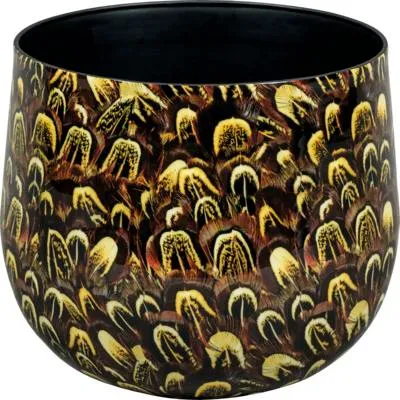 Produktbild von Blumentopf Passion for Pottery Metall Ø 25 cm 25 x 25 x 22,5 cm braun