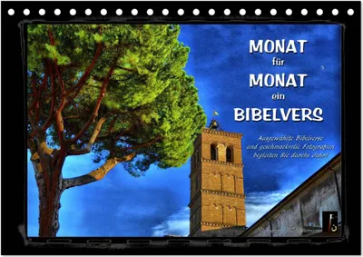 Produktbild von Monat für Monat ein Bibelvers (Tischkalender 2025 DIN A5 quer), CALVENDO Monatskalender