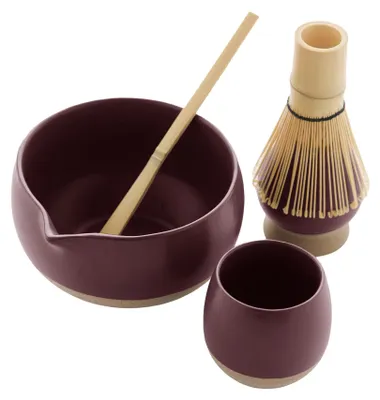 Matcha-Set – Bambusbesen, Halter, Löffel, Schale, Becher