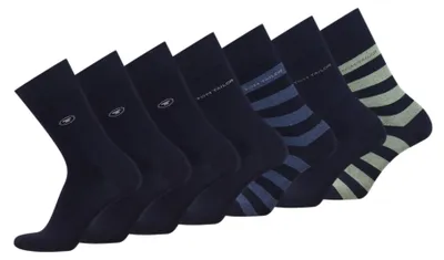 Produktbild von TOM TAILOR Herren Socken 7er Box Baumwollsocken für Alltag & Freizeit