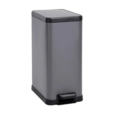 Image de SVITA STM15 Poubelle à pédale 15l incl. seau intérieur Couvercle Softclose Gris