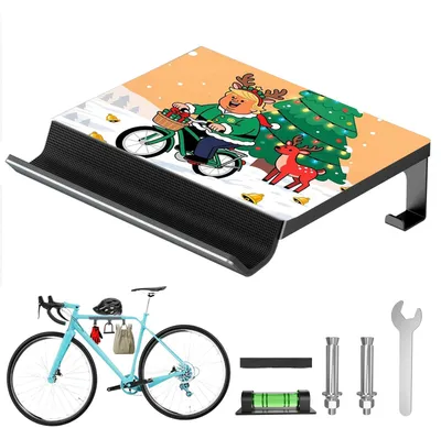 Fahrrad-Wandhalterung, bis 30 kg, Metall, platzsparend